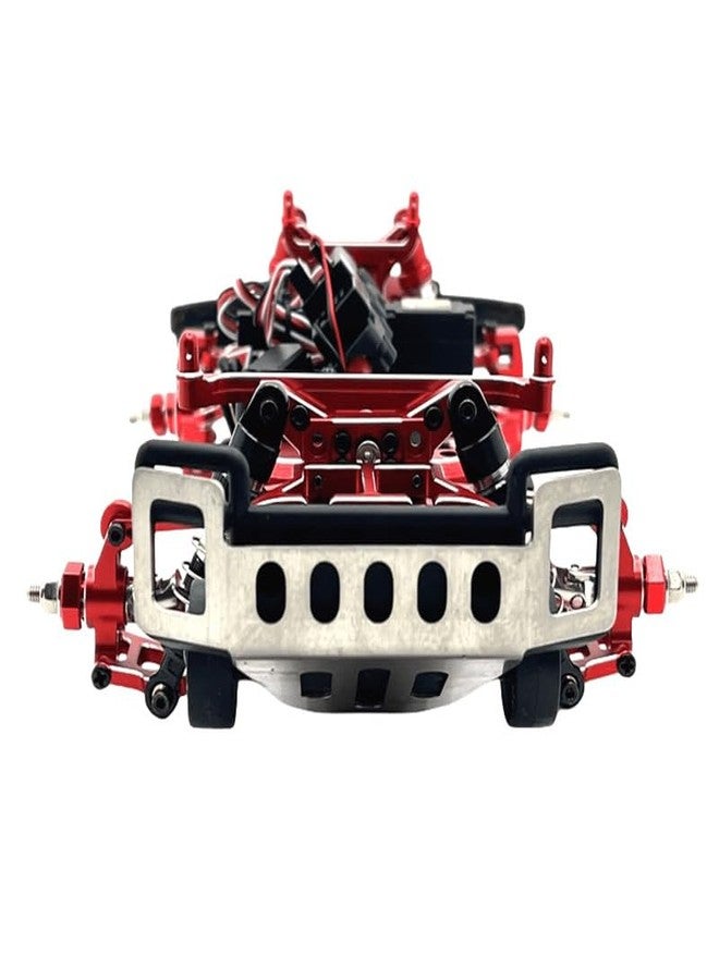 XinGeeek RC Stainless Steel Chassis Armor Set,Front Rear Chassis Skid Plate Guard for MJX Hyper Go 1/14 14211 RC Car - Image 2