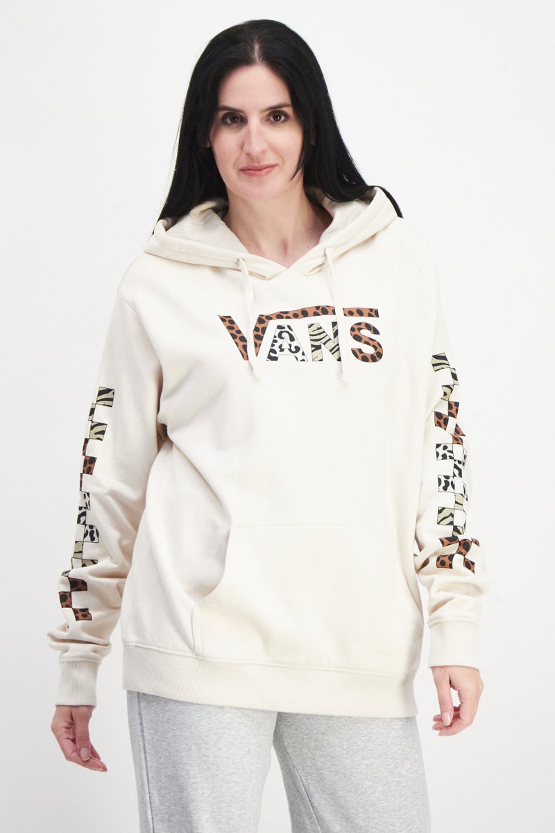 VANS هودي طويل الأكمام للنساء، بيج كومبو - Image 1