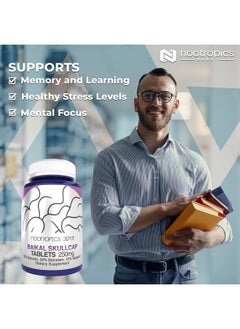 Nootropics Depot Baikal Skullcap Extract Tablets ; 250Mg ; 60 Count ; >15% Apigenin 20% Baicalein 50% Baicalin  - Image 4