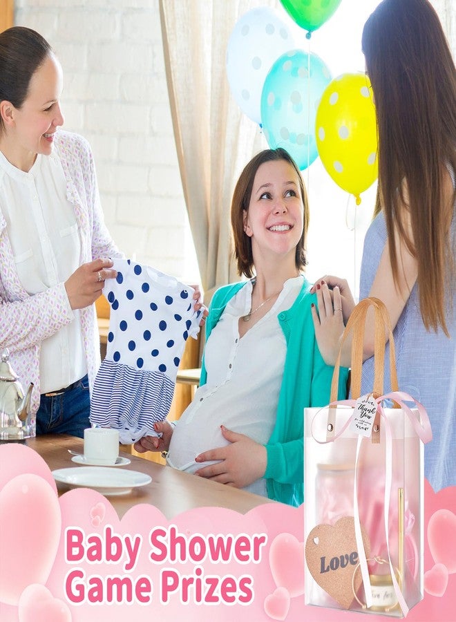 Rigibright 68Pcs Baby Shower Prizes for Game Winners Gifts Wedding Bridal Shower Gifts Including Glass Cans Notebooks Soy Candles Hair Clips for Baby Shower Wedding Bridal Shower Game Prizes (6, Pink) - Image 5