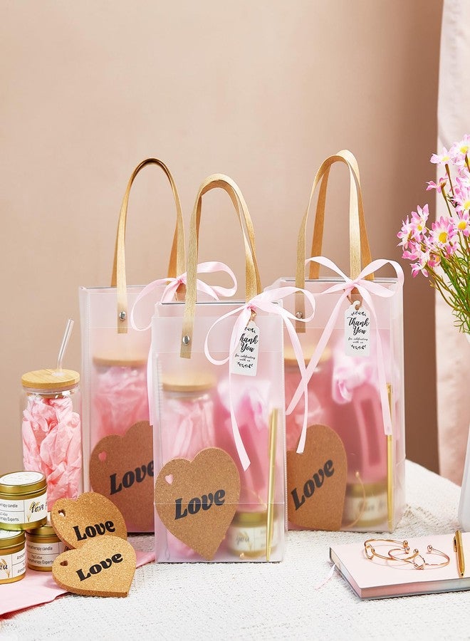 Rigibright 68Pcs Baby Shower Prizes for Game Winners Gifts Wedding Bridal Shower Gifts Including Glass Cans Notebooks Soy Candles Hair Clips for Baby Shower Wedding Bridal Shower Game Prizes (6, Pink) - Image 2