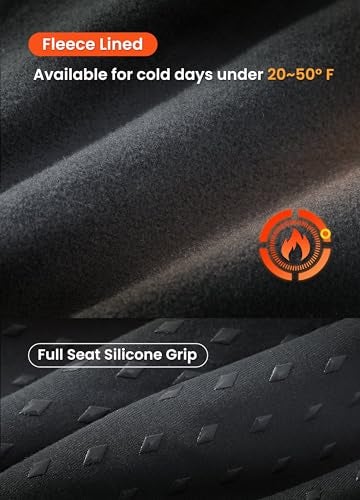 Willit سروال ركوب الخيل للفتيات من ويليت، بنطلون فليس، بنطلون ركوب خيل للأطفال، بنطلون شتوي حراري، بنطلون تدريب رمادي داكن M - Image 3