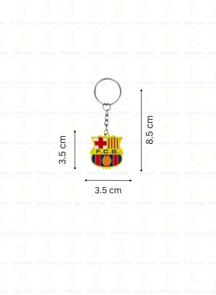 FC BARCELONA Keychain Metal Key Chain Stainless Steel Pendant Key Chain - Image 3