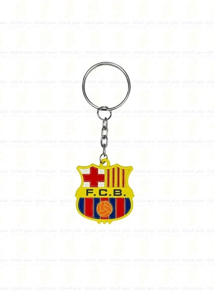 FC BARCELONA Keychain Metal Key Chain Stainless Steel Pendant Key Chain - Image 5