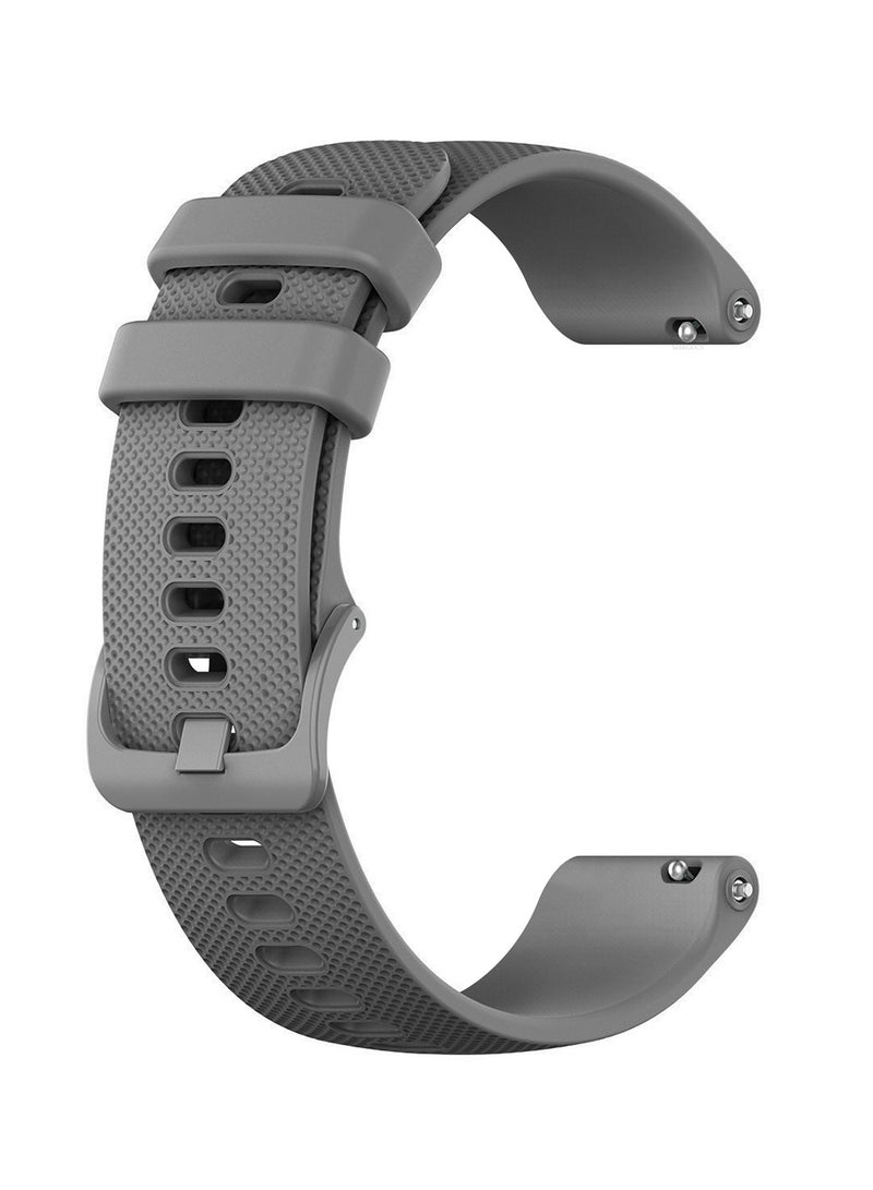 CATANES (For All Smartwatches 22mm) 22mm Silicone Straps Watch Band Strap for Huawei GT3 / Huawei GT3 pro/Huawei GT/Huawei GT 2 (46mm) Watch Band/Huawei Watch GT2 Pro Strap/Samsung Galaxy Watch 46mm / Galaxy Watch 3 45mm - Grey - Image 1