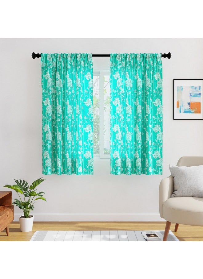 Encasa XO Window Curtain 5 ft Set of 2, Polyester Printed with Rod Pocket, Tie Back, Light-Filtering, Semi Sheer/Transparent Curtains- Kitchen, Bedroom, Living Room (140x152 cm), Blotch Teal - pzsku/Z84C925CCE00B3B2A9AF7Z/45/_/1737721165/2ebdb7a4-0e25-4a53-8528-b66f6e1919c3