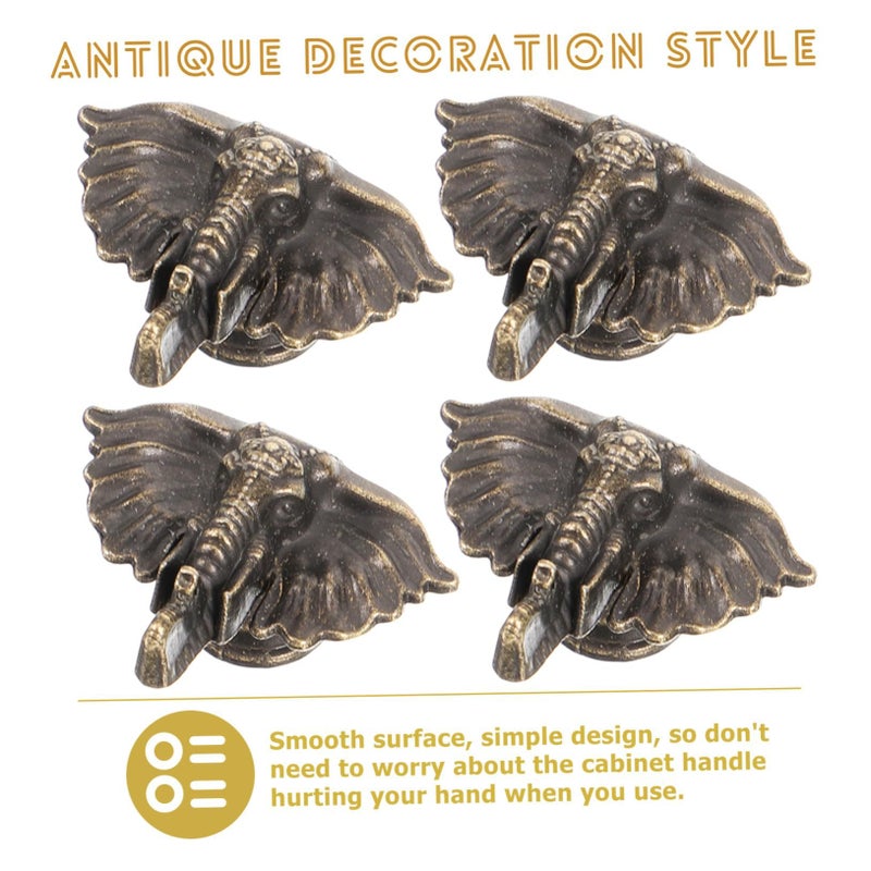 Antique Animal Cabinet Handles Zinc Alloy Drawer Knobs Vintage Style Furniture Pulls Easy Install - Image 5