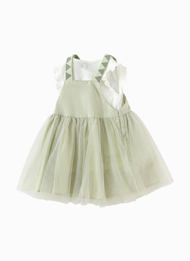 Balabala Baby Girl Woven short sleeve suit  - Image 5