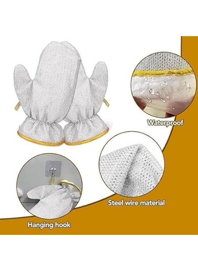 Stainless Steel Dishwashing Gloves – Pack of 2 - Image 3