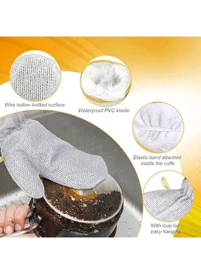 Stainless Steel Dishwashing Gloves – Pack of 2 - Image 4