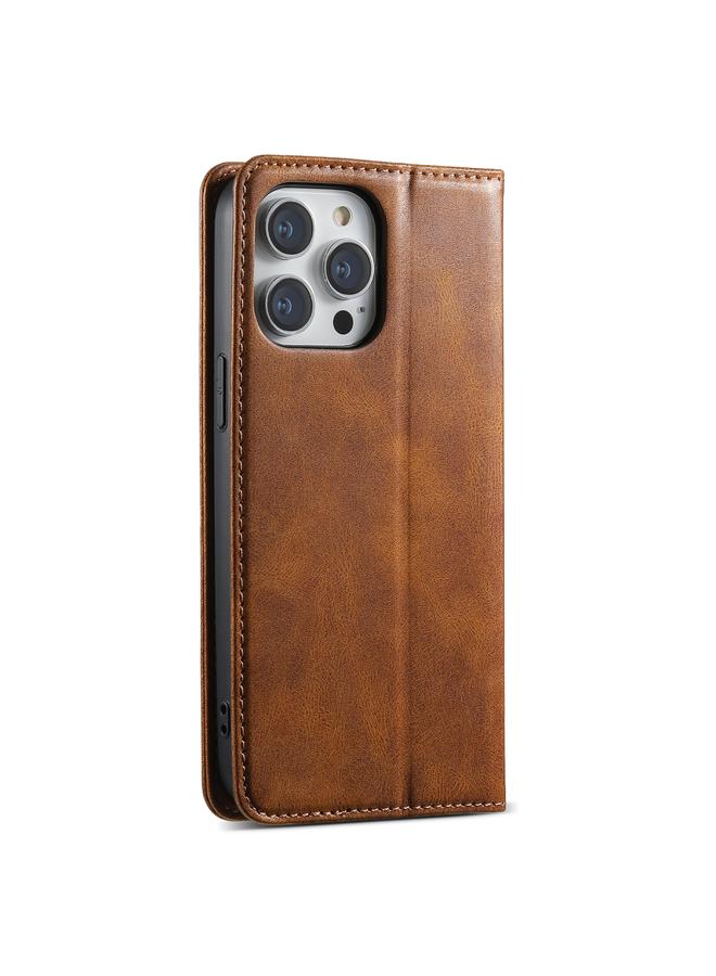 Suteni Case For iPhone 15 Pro J02 Oil Wax Wallet Leather Phone Case - Image 3