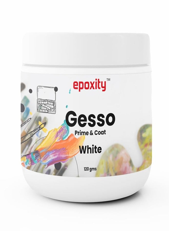Epoxity Gesso White [120g x 3] for oil and acrylic painting | Universal smooth Primer | Texture Medium for MDF, wood, canvas, clay - Image 1