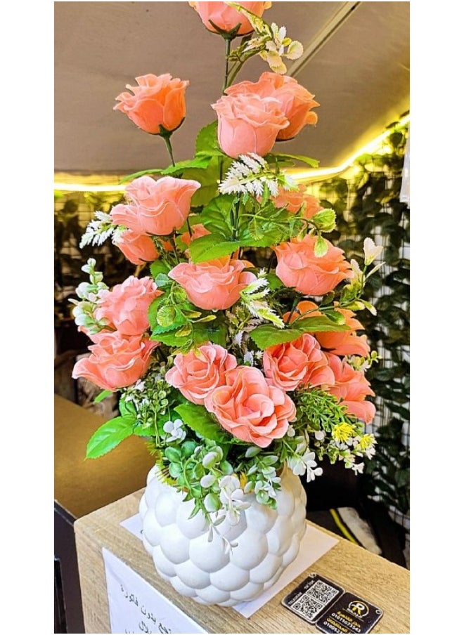 ماركة غير محددة بوت زرع صناعي طويل (ديكور)  - Image 1