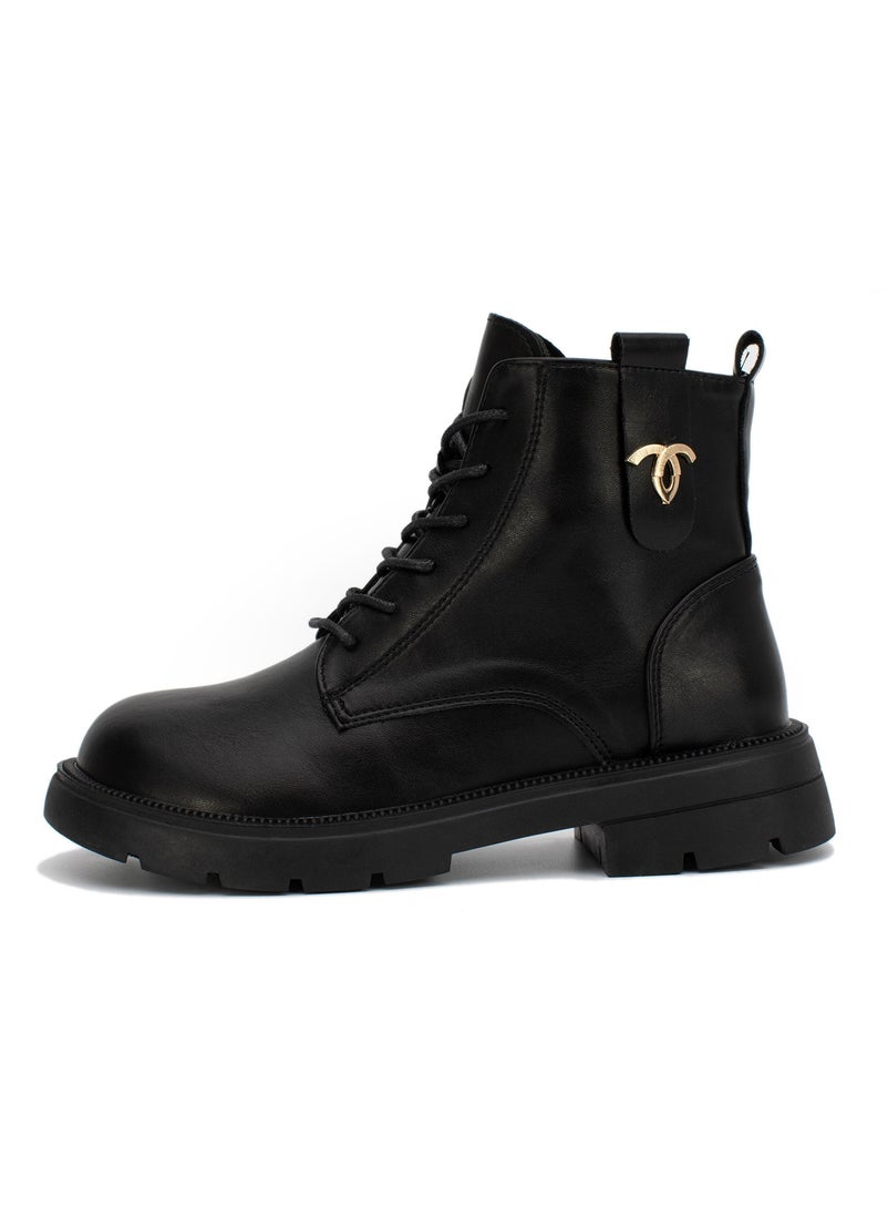 Lucky Kids - Lucky Kids Classic Lace Up & Side Zipper Unisex Chelsea Boots With Comfortable Non-slip Anti Skid Soles For Outdoor Walking & Fashion - Image 1