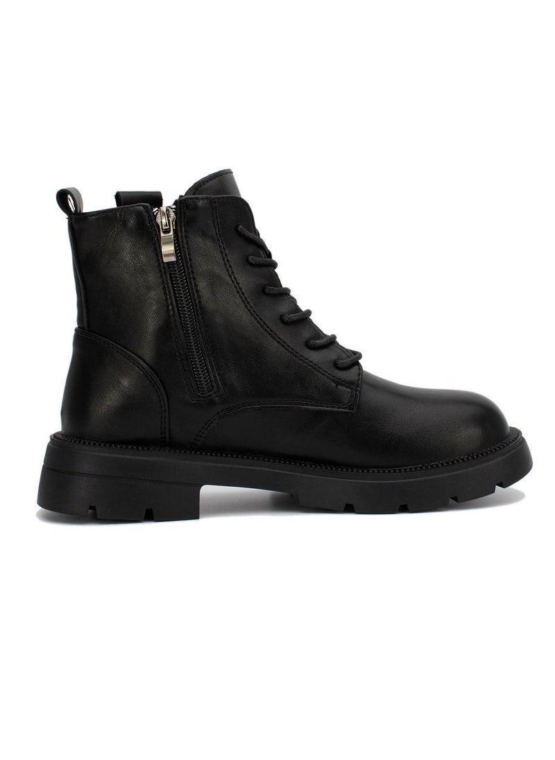 Lucky Kids - Lucky Kids Classic Lace Up & Side Zipper Unisex Chelsea Boots With Comfortable Non-slip Anti Skid Soles For Outdoor Walking & Fashion - Image 1
