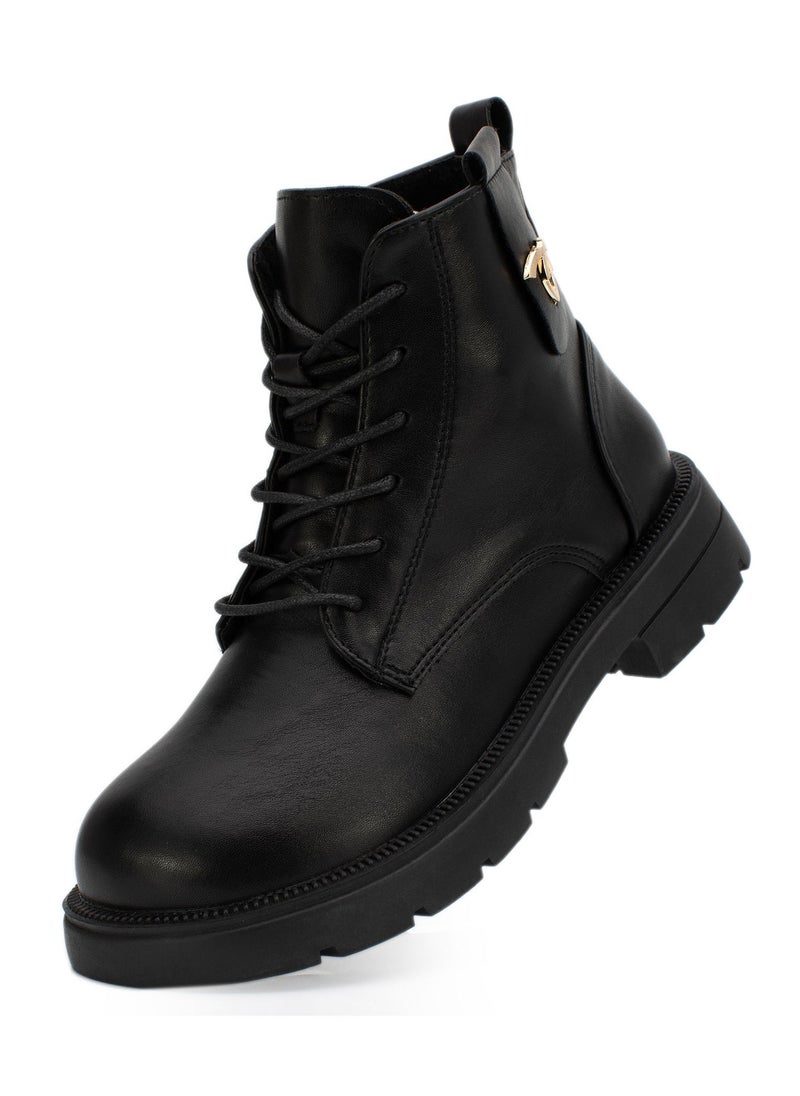 Lucky Kids - Lucky Kids Classic Lace Up & Side Zipper Unisex Chelsea Boots With Comfortable Non-slip Anti Skid Soles For Outdoor Walking & Fashion - Image 1