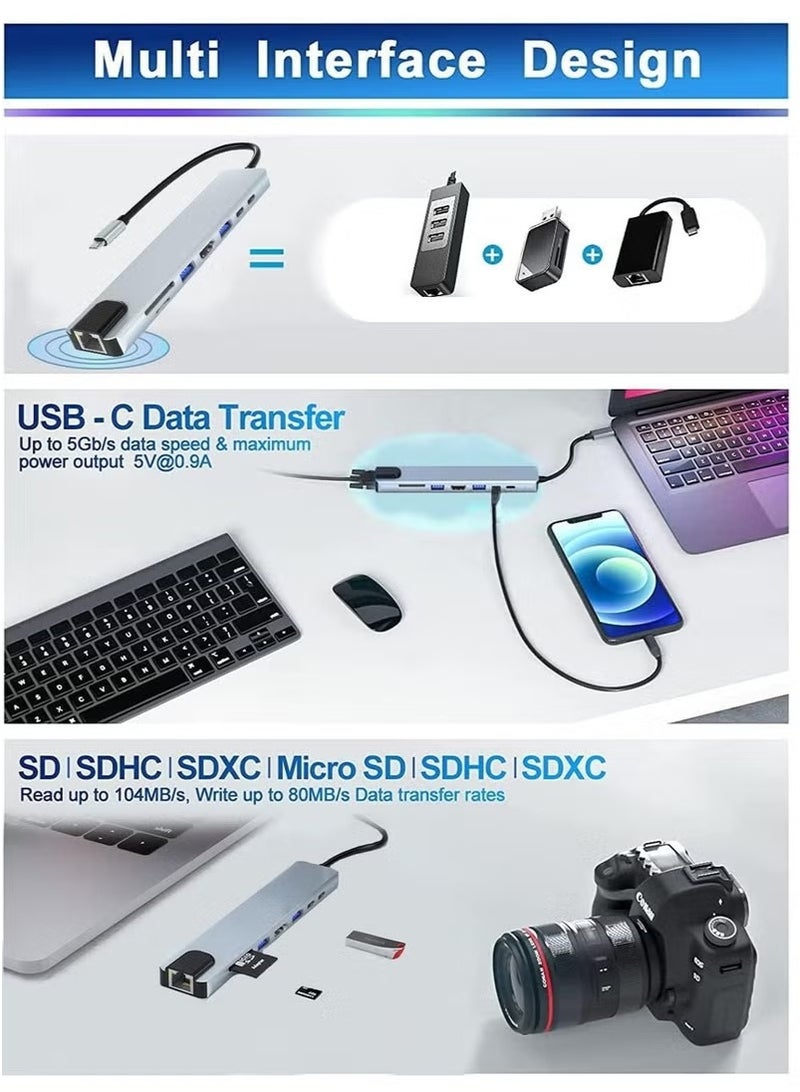 7-Port USB Hub Black - Image 2