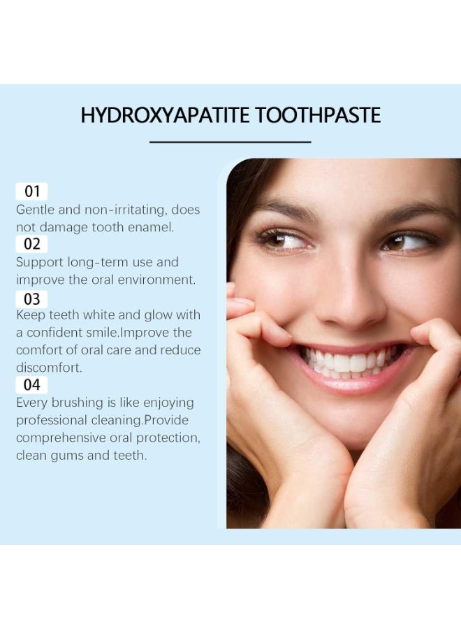 أورالحوي معجون أسنان هيدروكسيباتيت بنسبة 7.5% لحماية مينا الأسنان معجون أسنان لطيف وفعال لحماية الأسنان من أجل نفس منعش معجون أسنان هيدروكسيباتيت متطور لحماية الأسنان (120 جم) - Image 5