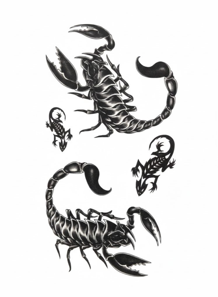 تاتو مؤقت للعقرب جريء وقوي وأنيق - Image 1