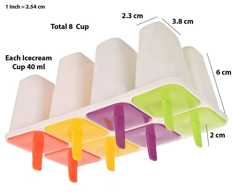 PUTHAK Tutty Fruity Crazy Ice Cream Mould and Kulfi Maker Multicolor Plastic Ice Cube Tray Set Ice Cream Mould - Image 4