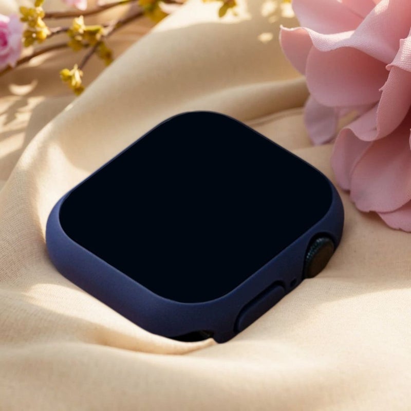 45mm Tempered Glass Screen Protector Case Cover for Apple Watch Series 7 8 9 Multiple Colors - Image 4