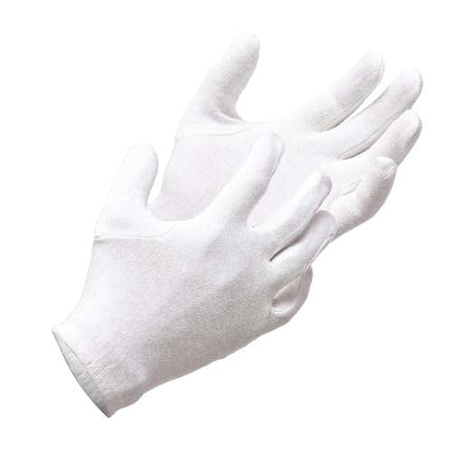 Kuber Industries Hand Gloves | 4 Pair | Cotton Half Gloves | Sun Dust Protection Gloves for Men & Woman | Cloth Gloves For Driving, Biking, Cycling | Pollution Hand Gloves | White - Image 5