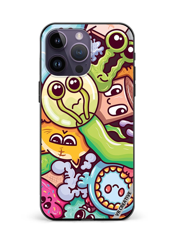 VR CREATIVE Protective Case Cover For Apple iPhone 16 Pro Graphitti Design Multicolour - Image 1