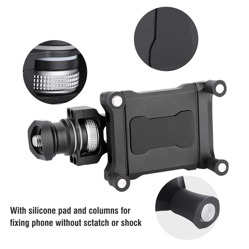 Lightweight Aluminum Alloy Smartphone Gimbal Extension Bracket Black 5 7cm - Image 4