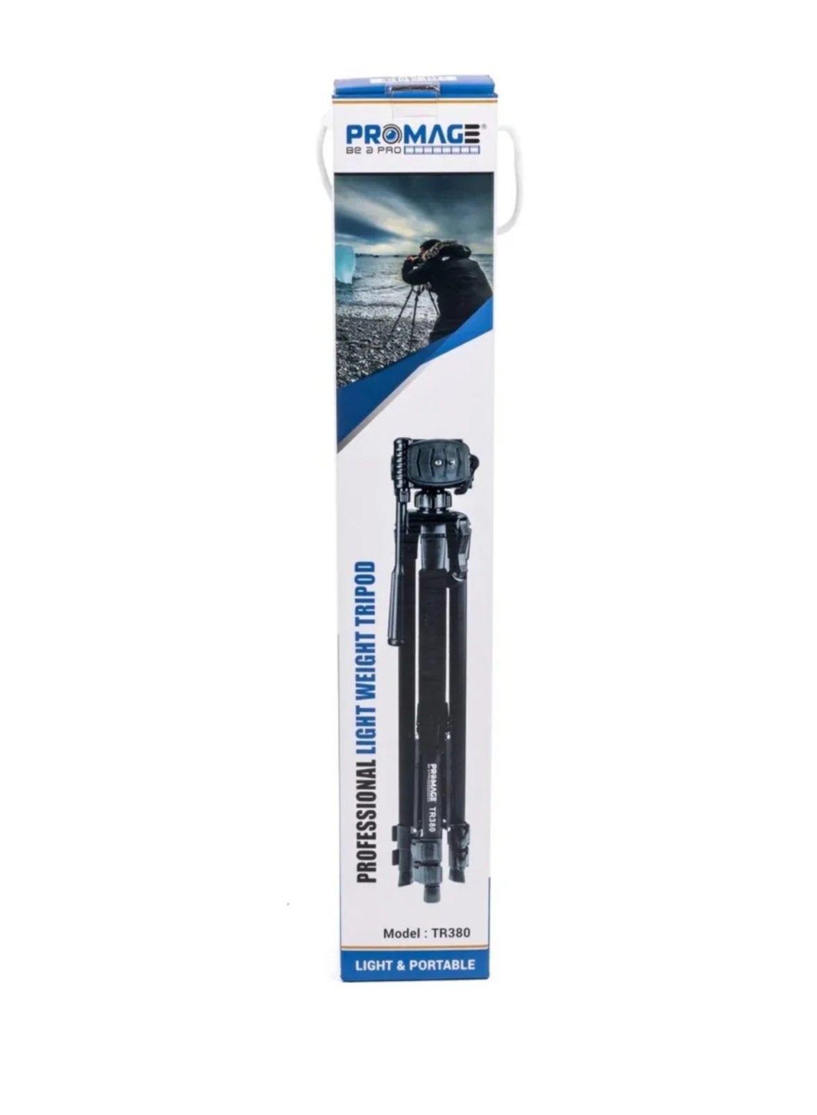 PROMAGE TR 380 Camera Tripod Aluminum Camera Tripod with 3-Way Swivel Pan Head,Bag for Camera DSLR