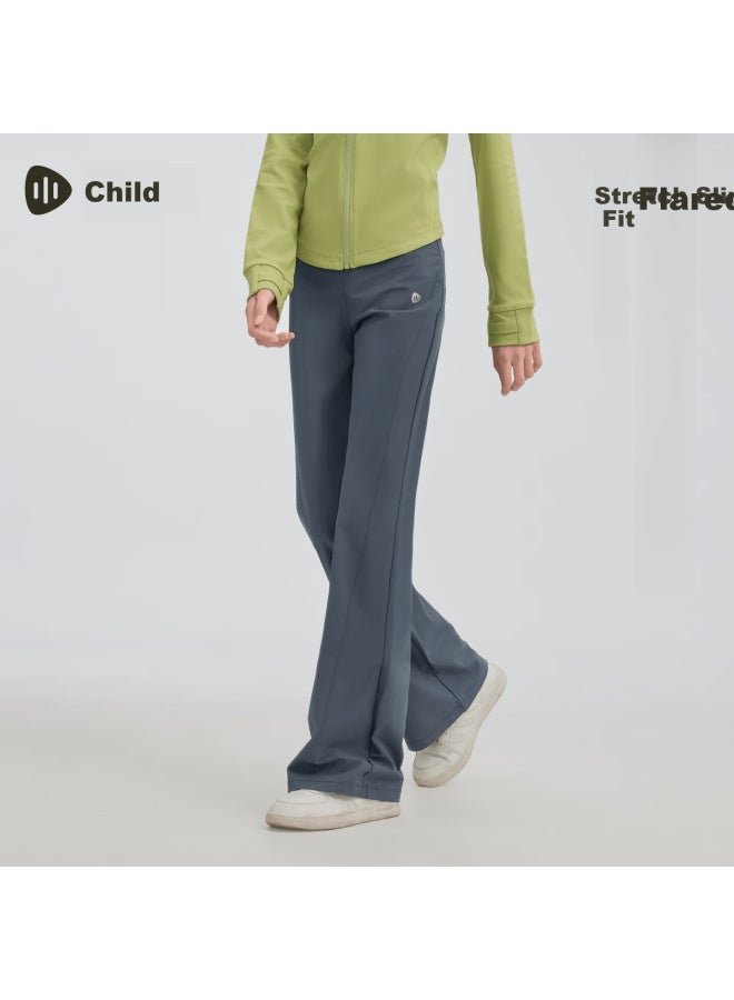 Souhait Kids Sun Protection Long Pants Girls  Spring Summer New Cool Breathable Flared Elastic Pants For Big Kids - Image 3