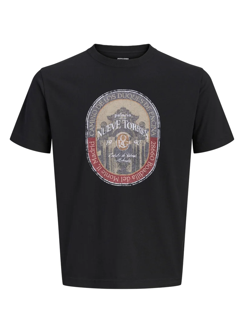 جاك اند جونز Regular Fit Crew Neck T-Shirt