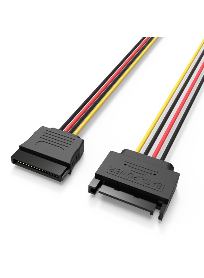 VENTION SATA 15P Power Extension Cable 0.3M Black Model # KDABY - Image 1