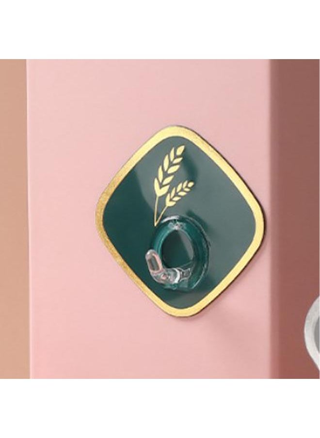 Thoraya Adhesive Hook Punch Free Seamless Strong Adhesive Wall Mounted Adhesive Hook Waterproof Wheat Design Kitchen Wall Hooks  - Image 5