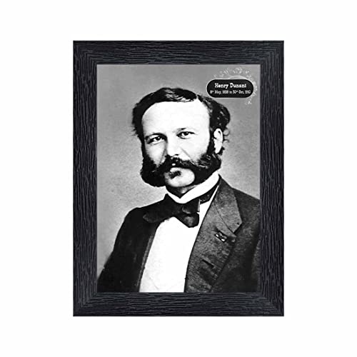 pnf Henry Dunant Wood Photo Frames with Acrylic Sheet (Glass)(photoframe,Multicolour,6x8inch)-19773 - Image 1