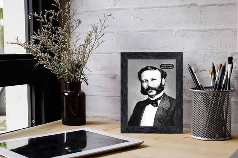 pnf Henry Dunant Wood Photo Frames with Acrylic Sheet (Glass)(photoframe,Multicolour,6x8inch)-19773 - Image 2