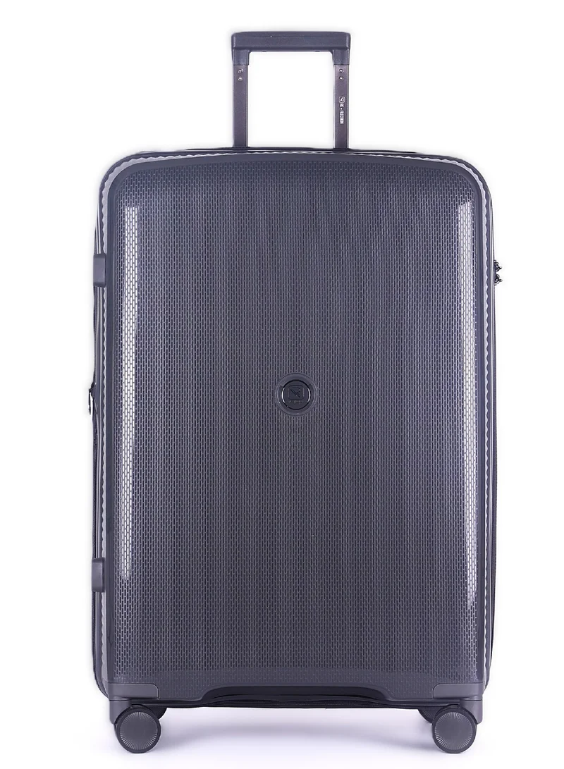 ريفلكشين ISTANBUL theme PP Suitcase, Durable, Lightweight Hardshell, Telescopic Handle,  Expandable Vertical Series Travel Luggage Trolley with 4 Quiet 360° Wheels and TSA Lock (24-Inch , Gray)