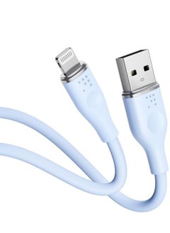 VOLTME Powerlink Moss USB A to Lightning Cable for iPhone 14/13/ 12 Pro Max / 12/11 Pro/X/XS/XR / 8 Plus (1.2m) 3A Zinc-Alloy Connector - Blue  - Image 1