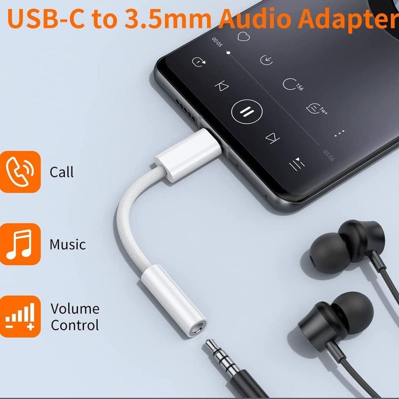 WEIN USB Type C to 3.5mm Audio Adapter Compatible with Samsung Galaxy, iPad Pro, MacBook - Image 2