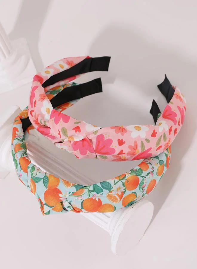 Take Two Pack of 2 - Floral Printed Headband