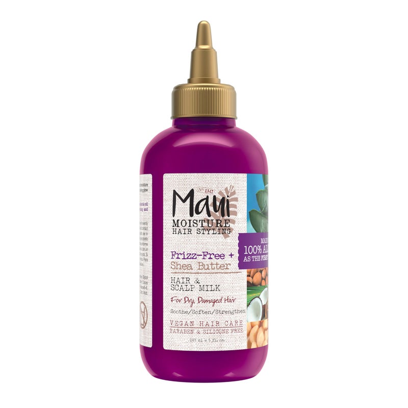 MAUI MOISTURE Maui Shea Butter Hair & Scalp Milk Treatment, Soothing, Hydrating, 5 fl oz - Image 1