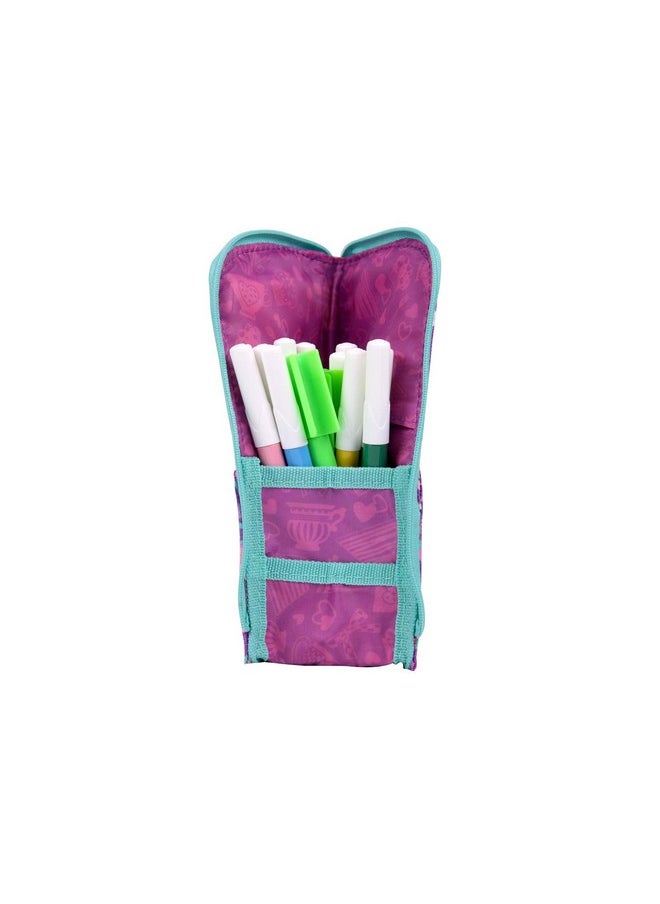 SMILY KIDDOS Smily Kiddos | Smily Pen Holder Case (Purple) | Kids Pencil Pouch | School Pencil Pouch | Purple Pencil Pouch | Pencil case for Kids | Online Pencil Pouch  - Image 3