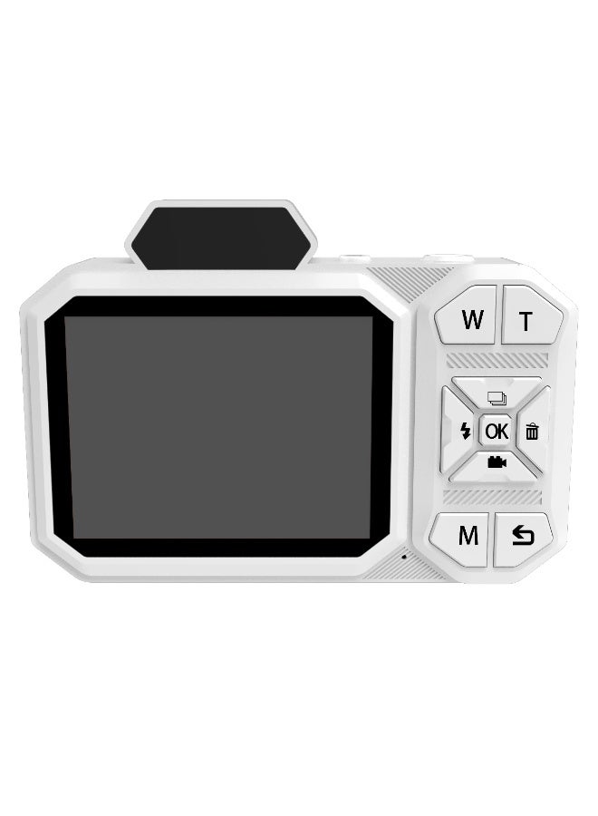 porodo 48MP Full HD 1080 Digital Camera With 18X digital Zoom and 2.88" Display / Photo Flash / 20 Beauty Filters / 1.5H Video Recording / 2-3H Photo Capture - White - Image 4