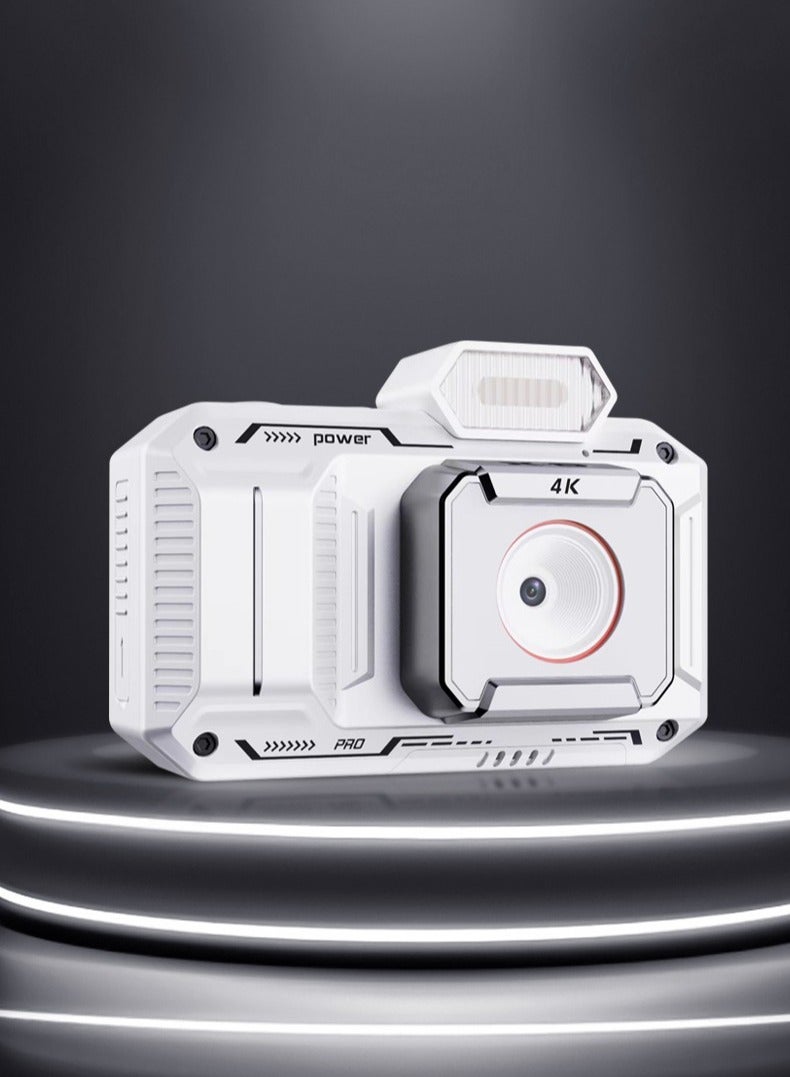 porodo 48MP Full HD 1080 Digital Camera With 18X digital Zoom and 2.88" Display / Photo Flash / 20 Beauty Filters / 1.5H Video Recording / 2-3H Photo Capture - White - Image 5