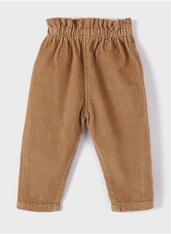 LC WAIKIKI Elastic Waist Baby Girl Velvet Trousers  - Image 2