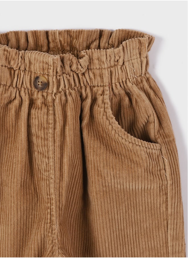 LC WAIKIKI Elastic Waist Baby Girl Velvet Trousers  - Image 3