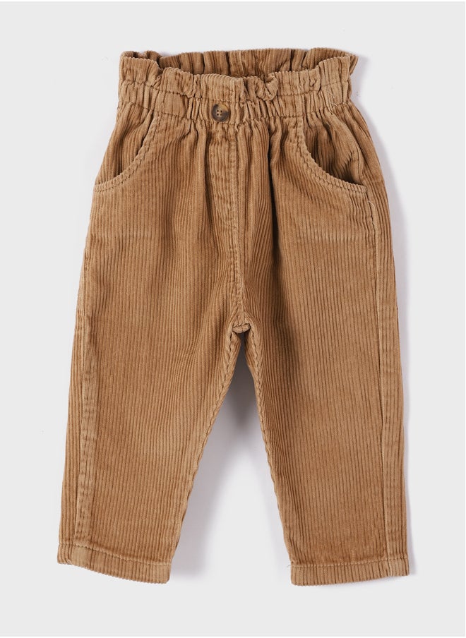 LC WAIKIKI Elastic Waist Baby Girl Velvet Trousers  - Image 1