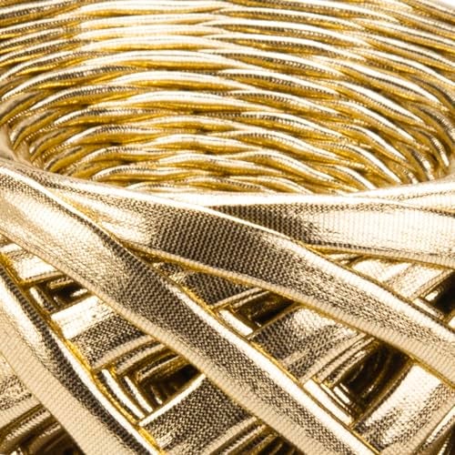 YarnArt Metallic Club – Super Bulky T-Shirt Yarn, 100% Polyester, 6.35 oz (180g), 60 yds (55m), Shiny Multicolor Thread for Handbags, Chic Night Bags, and Crochet Projects (8105) - Image 2