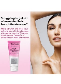 NAMYAA Namyaa Hair Removal Cream for Intimate Skin women 60gm  - Image 3