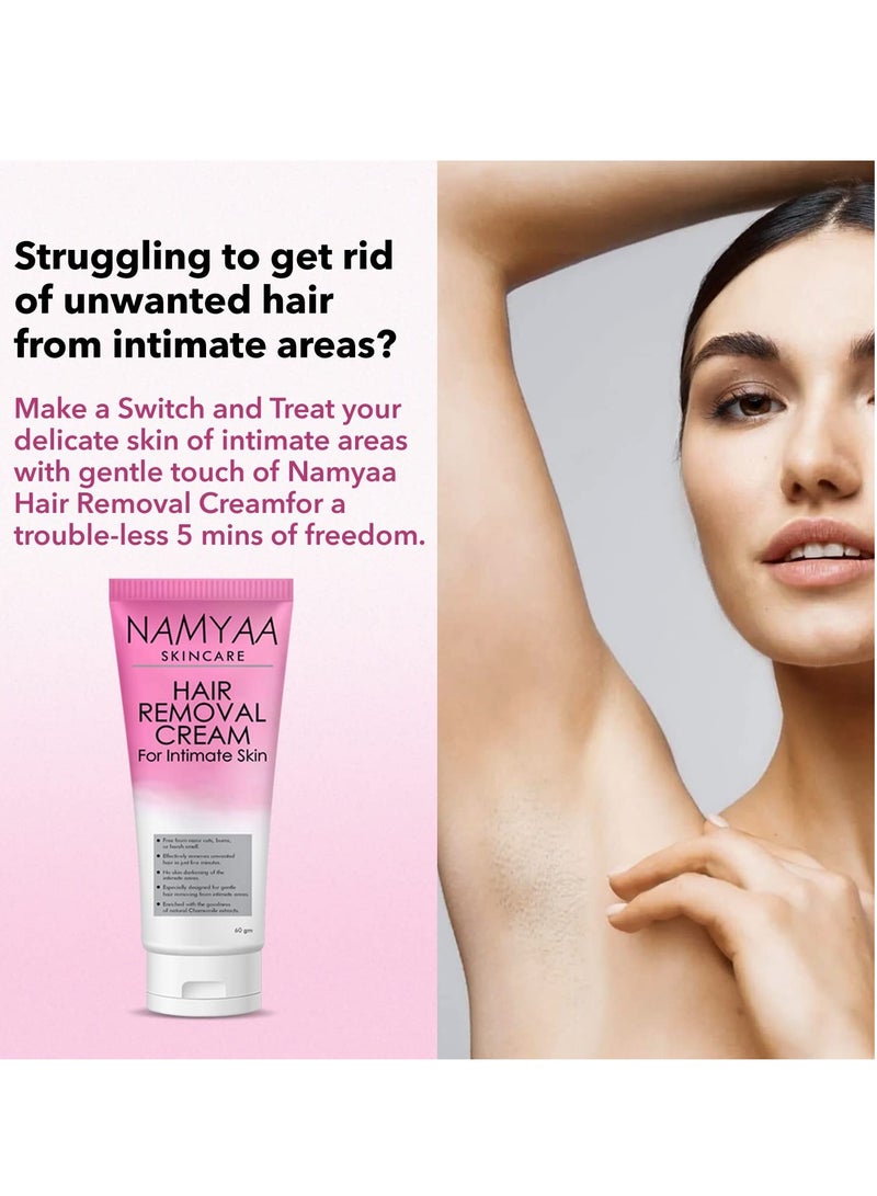 Namyaa Hair Removal Cream for Intimate Skin women 60gm - Image 3