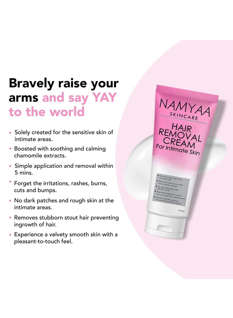 Namyaa Hair Removal Cream for Intimate Skin women 60gm - Image 4